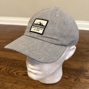 Smartwool Hat Mens Strap Back Gray Netplus Go Far Feel Good‎ Dad Cap Outdoors